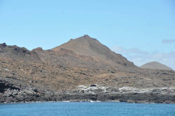 Chegando à Ilha de San Bartolomeu (próxima a Isla de Santiago), em Galápagos